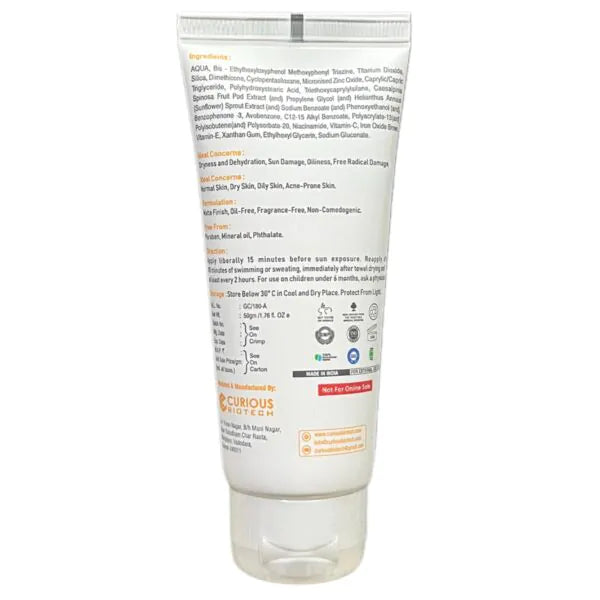 UVCOVER Sun Screen Gel SPF50 | 50GM
