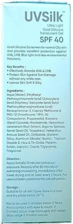 Uv Silk Ultra Lite Sunscreen Gel | 50g