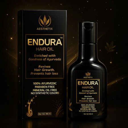 Endura Hair Oil by Aesthetix | Ayurvedic Hair Growth & Anti Hair Fall Oil | 100% Herbal, Paraben-Free, Mineral Oil-Free