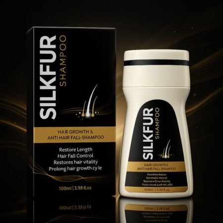 SilkFur Hair Growth & Anti Hair Fall Shampoo | Strengthens Roots, Restores Hair Vitality & Reduces Hair Loss Naturally | 100ml