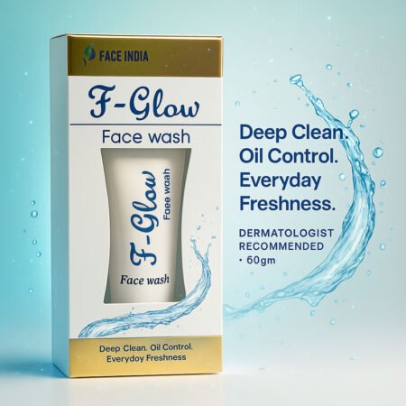 F-Glow Face Wash – Deep Cleansing & Oil Control for Oily Skin | Dermatologist Recommended | 60gm